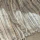 White and Black throw blanket for couch, African tufted throw blanket, Cotton woven blanket, Bohemian blanket throw, Gift for her