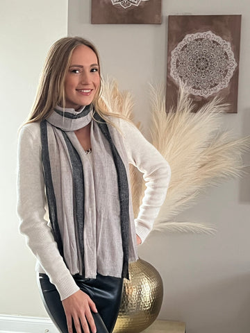 Cashmere Scarf, Light Weight Summer Scarf, Wrap, Stole, Thin, Warm Scarf, Gift for Him/Her