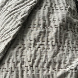 Vintage Brown Kantha Quilt Cotton Bedding, Block Print Bedcover Handmade Queen Kantha Bedspread, Kantha Blanket, Gift for Mom on Mother' day