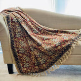 Designer blanket Moss green cotton throw blanket couch handmade throw Home Inspiration Sofa/bed throw,Hand Loomed Throw Unique Handmade gift