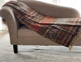 Mud Cloth Blanket, Hand Block Printed Cotton Throw, Minimalist Home Decor, Sofa Spread, Handmade Woven Throw Blanket