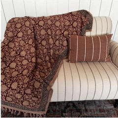 Vintage Red Boho throw blanket, Throw blanket couch, Boho decor, Handmade Blanket, Unique Gift for her