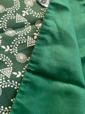 Block Print Napkins in Wreath Print, Cocktail Napkins, Christmas Dinner Party, Napkins in size 20"x20"