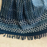 Indigo Blue Sofa Throw, Handmade Blanket, Oversize Throw Blanket,  Cotton Bedspread, Housewarming gift