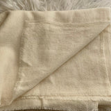 Cashmere Scarf, Natural Solid Ivory, Handmade  Nepal Scarf, Super Soft Travel Wrap, Gift For Him/Her