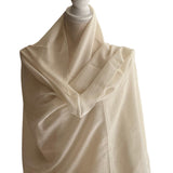 Cashmere Scarf, Natural Solid Ivory, Handmade  Nepal Scarf, Super Soft Travel Wrap, Gift For Him/Her
