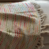 Boho Throw Blanket Handmade Woven Blanket with Tassels Decorative Sofa Throw for Home Decor, Boho  Bedroom Decor, Housewarming Wedding gift