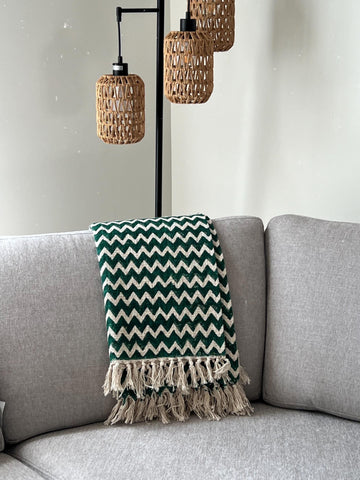 Block print throw blanket,Tassel throw blanket, Floral coverlet, handmade bed throw, Gift for her