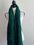 GREEN Yak Wool Nepalese Scarf, Himalayan hand loomed Shawl, Large warm scarf, Hippie Boho soft Shawl, Meditation shawl