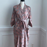 Pink Cotton Kimono Robe ,Women wear, beachwear, Birthday gift for wife, Anniversary Gift for her, Gift for friend