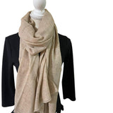 Cashmere Scarf, Unisex Solid Color, Handwoven in Nepal, Fashion Accessories Women Scarf, Gift for her