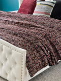 Floral Kantha Quilt Hand block Print floral Kantha quilt, Kantha throw Indian inspired Bedding Hand Stitched  cotton quilts  handmade gift