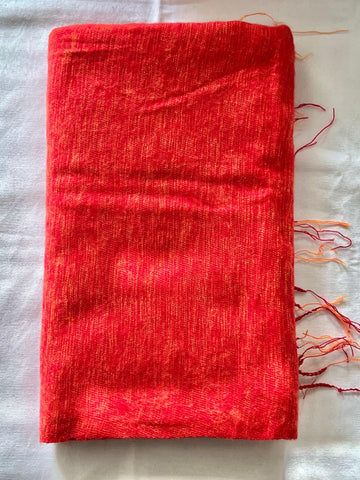 Meditation Blanket Himalayan Yak Wool Scarf,  Blanket Scarf, Orange/ Pink Soft Oversized Shawl/Throws, Yoga blanket, meditation Blanket