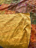 Indian Hand stitched Patchwork Kantha Quilt Hippie Bedding Bedspread Boho Kantha Blanket Gudari King/Twin Size Bed Cover Unique gift