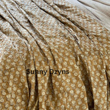 Cotton bedding, Handmade Indian Kantha quilt yellow kantha bedspread cotton quilt kantha throw Indian bed cover,