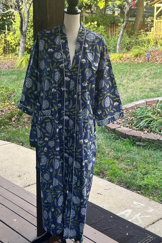 100% cotton  robe for women, House robe, Kimono Robe Dressing Gown, Bridesmaid Robe, Summer Nightwear, One Size, Birthday gift