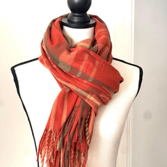 Tartan Blanket Scarf, Tartan Plaid Scarf, Extra Special Gift  For Daughter