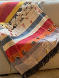 Premium Gift Boho blanket cotton throw blanket couch handmade throw Home Inspiration Sofa/bed throw,Hand Loomed Throw Unique Handmade gift