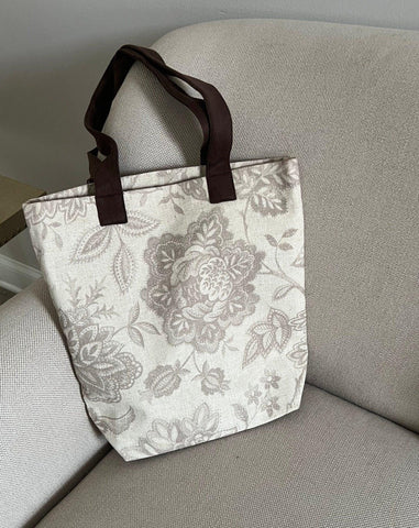 Linen tote bag for new Mom,  Diaper bags, Eco friendly  100% Linen bag, Linen tote bag with pocket, Gift for her