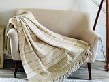 Pure cotton throw blanket, Hand-loomed blanket couch, Sofa cover, Birthday gift for grand Mom