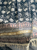 Block print throw cotton throw floral throw designer throw blanket spring throw handmade throw Unique handmade gift for her Mothers day gift