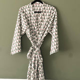 100% cotton spring summer nightgown for women, Boho organic cotton spa robe, Bridal robe, Bohemian kimono,Birthday Gift for women