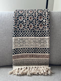 Boho Throw Blanket for Couch/Home, Bohemian Blanket for Living Room, Cotton Woven Throw for Bedroom, New Home Gift