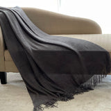 Cozy Throw Blanket With Tassels, Knitted Blanket For Couch, Nordic Decor, Gift For Women, Men