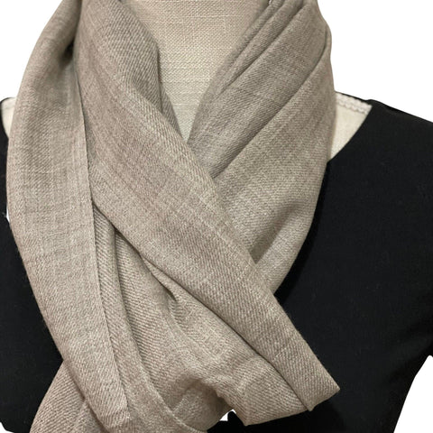 handmade Cashmere Minimal Scarf, Hand-spun Cashmere Stole, Evening Shawl/Scarf, Christmas Gift
