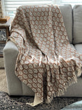 Beautiful Handmade Boho Throw Blanket for Couch/Home, Bohemian Decor for Living Room, Cotton Woven Throw for Bedroom, New Home Gift