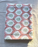 Rust block print tablecloth in cotton Rectangular tablecloth for farmhouse decor, Wedding party, Housewarming b day gift for Sister/bestie