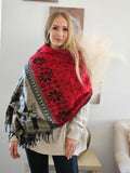 Extra Soft Yak Wool Scarf, Himalayan Handmade Reindeer Scarf, Cozy Winter Shawl, Christmas gift