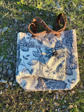 Linen Tote Bag, Tote Bag, Linen Bag, Natural Tote Bag, Linen Shoulder Bag, Shopping Bag, Gift For Her