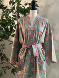 Cotton Robe for Women, Block print gown, Loungewear , house robe for women Bridesmaid Gifts