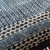 Indigo Blue Sofa Throw, Handmade Blanket, Oversize Throw Blanket,  Cotton Bedspread, Housewarming gift