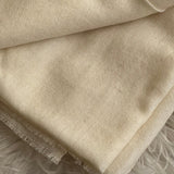 Cashmere Scarf, Natural Solid Ivory, Handmade  Nepal Scarf, Super Soft Travel Wrap, Gift For Him/Her