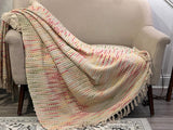 Boho Throw Blanket Handmade Woven Blanket with Tassels Decorative Sofa Throw for Home Decor, Boho  Bedroom Decor, Housewarming Wedding gift