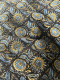 Floral throw blanket Hand block printed throw blanket Cotton throw blanket couch Sofa/bed throw for home decor and bedroom Housewarming gift