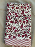 India block print tablecloth Cotton floral dining table decor, High quality runner with napkins and table mats set Gift for sister mom
