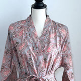 Pink Cotton Kimono Robe ,Women wear, beachwear, Birthday gift for wife, Anniversary Gift for her, Gift for friend