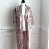 Pink Cotton Kimono Robe ,Women wear, beachwear, Birthday gift for wife, Anniversary Gift for her, Gift for friend