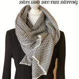 Cozy Gift, Wool Scarf, Travel blanket scarf, Cozy winter Blanket SCARF Women, Soft and Warm Winter Shawl, Perfect gift for her