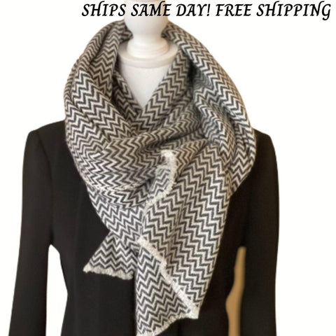 Cozy Gift, Wool Scarf, Travel blanket scarf, Cozy winter Blanket SCARF Women, Soft and Warm Winter Shawl, Perfect gift for her