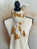 Cashmere Scarf, Fall Yellow Mustard Cashmere Scarf,  Warm Cozy Scarf/ Stole, Cozy Winter Cashmere Scarf,  Christmas Gift for Her