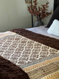 Housewarming Gift for her Floral Throw Blanket Couch Block Print Blanket Home Decor Sofa Throw  Boho Farmhouse Style Decor  Unique Gift