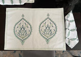 100% Cotton Block Print Placemat set with Napkins for Dining Table, Home Decor