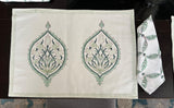 100% Cotton Block Print Placemat set with Napkins for Dining Table, Home Decor