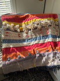Premium Gift Boho blanket cotton throw blanket couch handmade throw Home Inspiration Sofa/bed throw,Hand Loomed Throw Unique Handmade gift