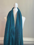 Beautiful Green and Turquoise Scarf, Yak wool Tibet blanket, Soft and Warm oversized Shawl, Meditation Blanket, Handmade In Nepal