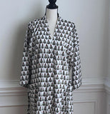 100% cotton spring summer nightgown for women, Boho organic cotton spa robe, Bridal robe, Bohemian kimono,Birthday Gift for women